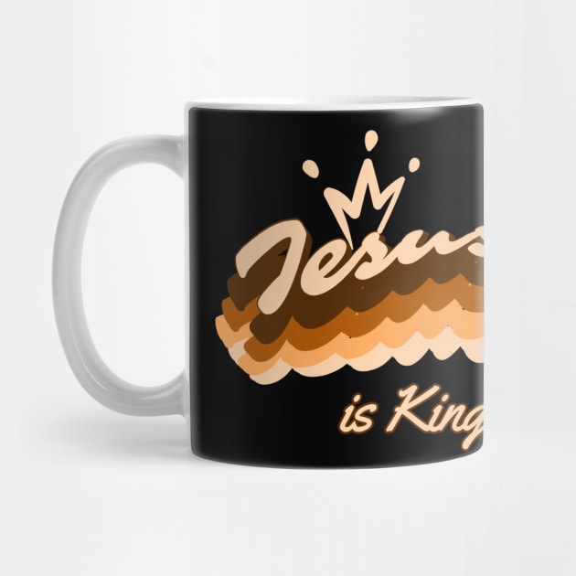 Jesus is King, Christian design by Apparels2022